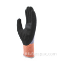 Guantes de trabajo recubiertos con nitrilo resistente a aceite anti-Slip Hespax